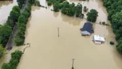 Inundações mortais atingem o Kentucky