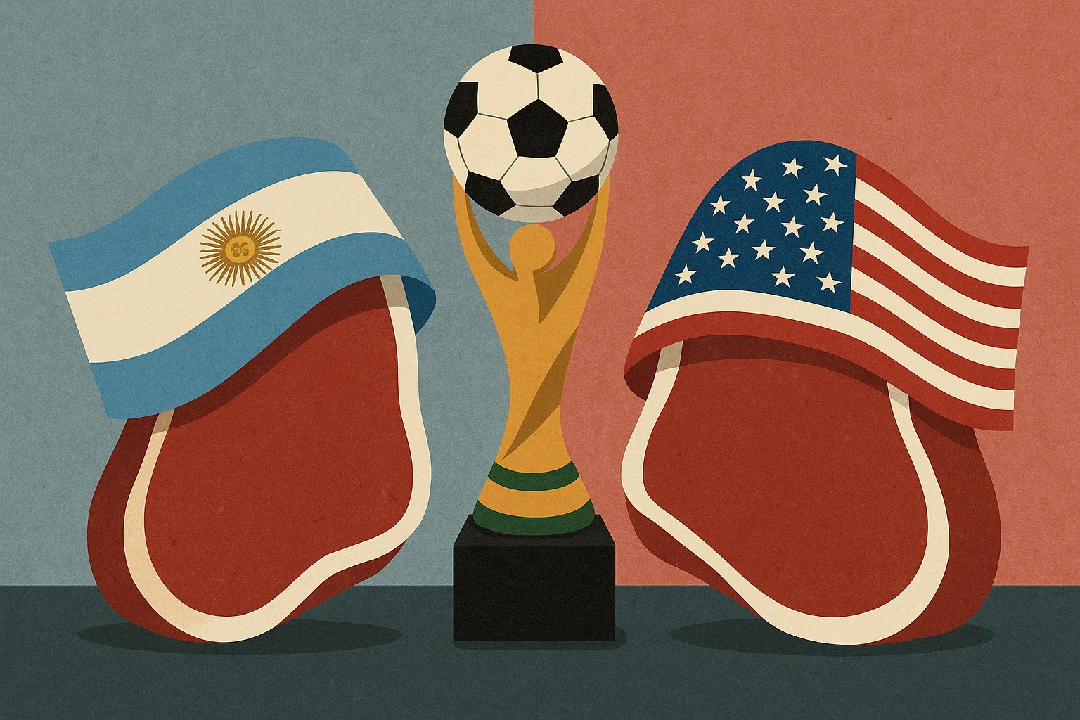 Copa do Mundo traz à tona disputa entre carne argentina e texana
