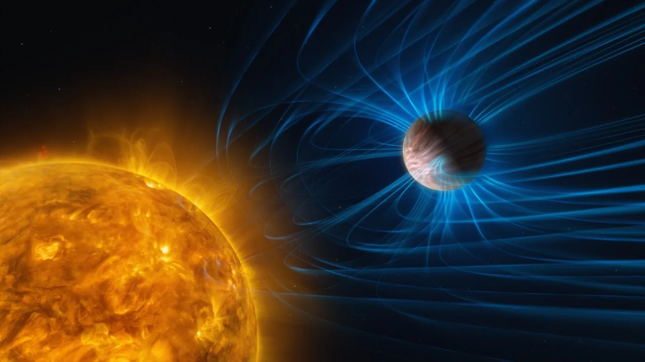 Planeta orbita tão próximo de sua estrela que campos magnéticos se conectam