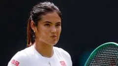 Raducanu interrompe treino e gera preocupações sobre sua condição física para Wimbledon