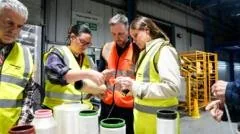 Gigantes da Indústria Espacial Visitam Fábrica de Tecidos em Devon