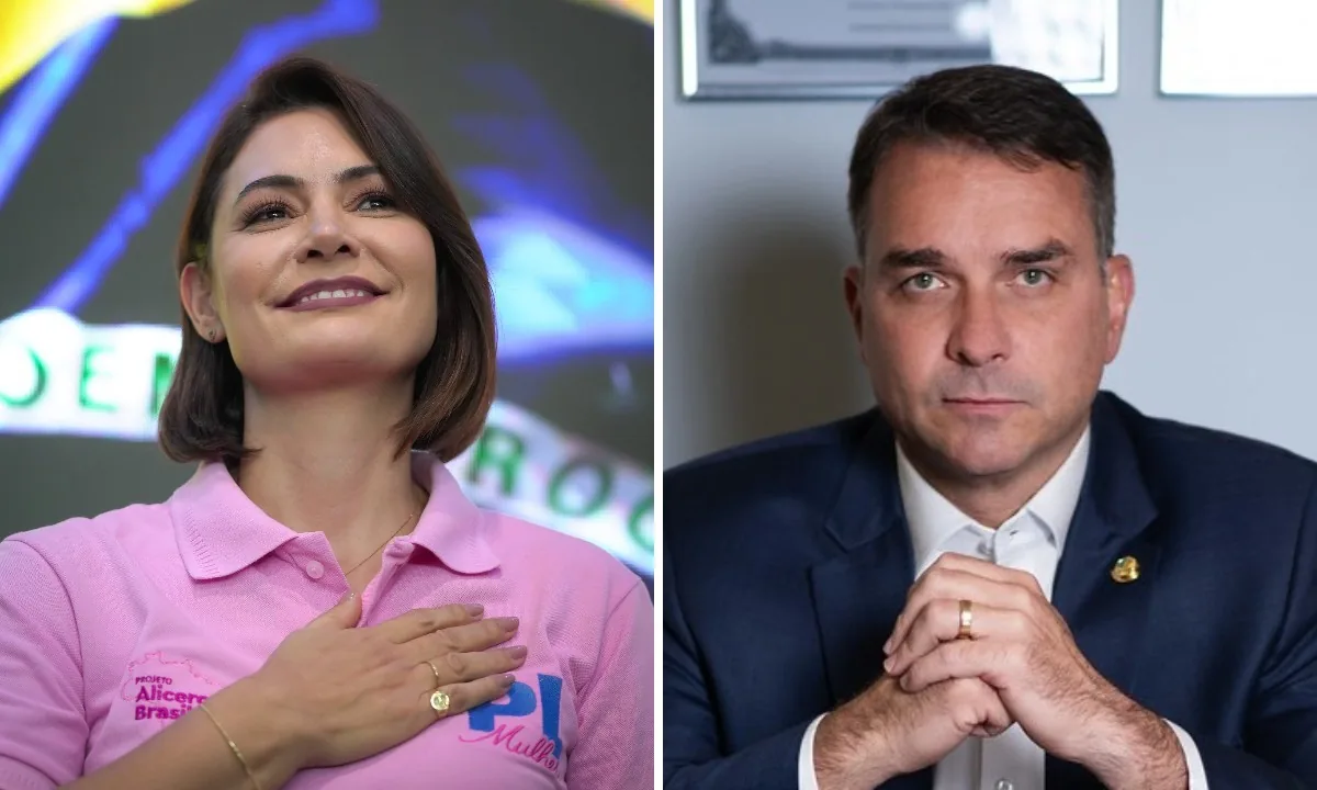 Aliados de Flávio Bolsonaro veem saída de Michelle do PL Mulher como oportunidade para reduzir desgaste após briga