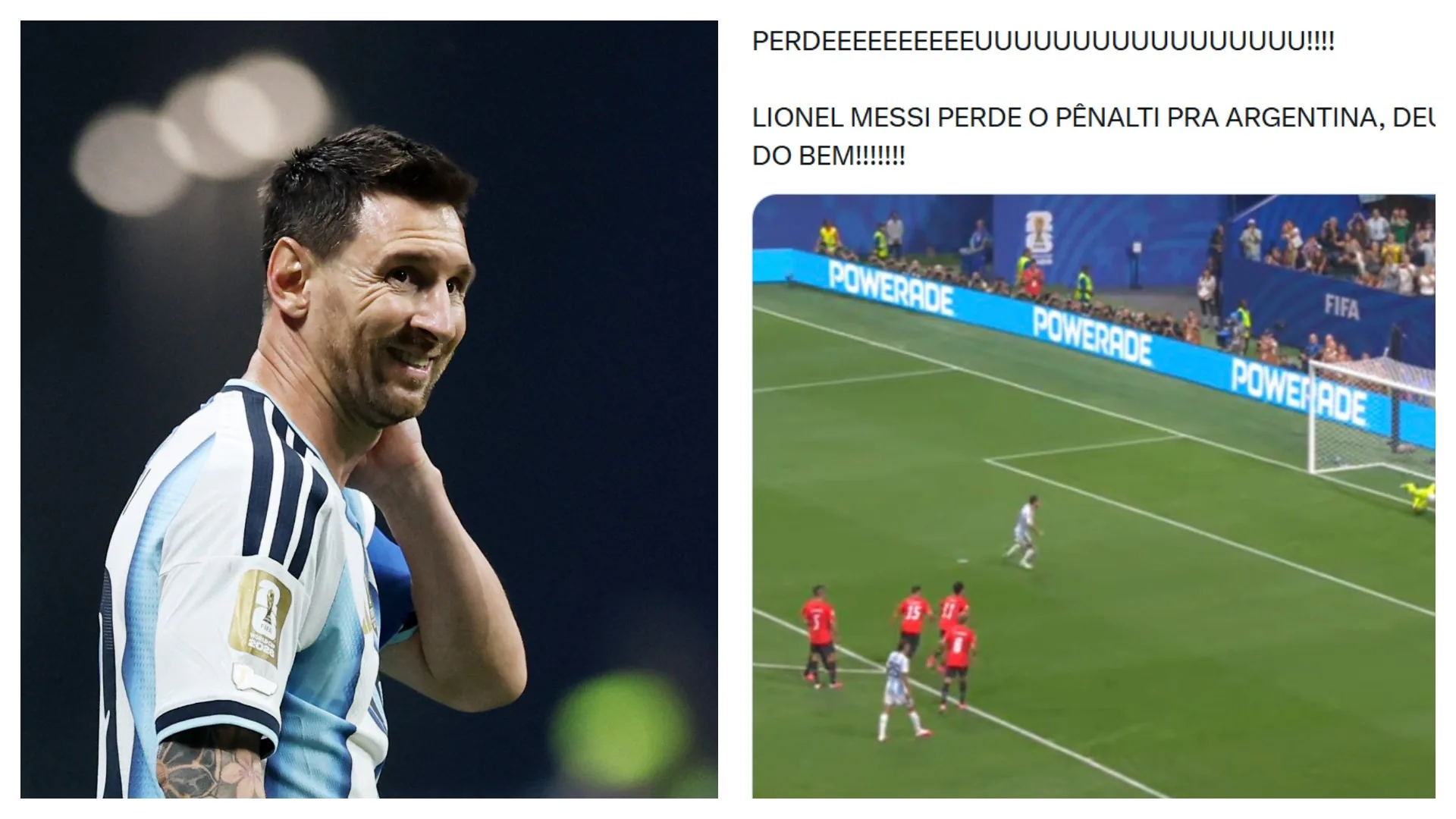 Memes surgem após Egito abrir placar e Messi perder pênalti