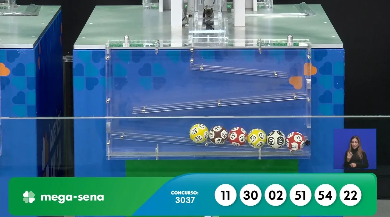 Mega-Sena, concurso 3037: confira os números sorteados