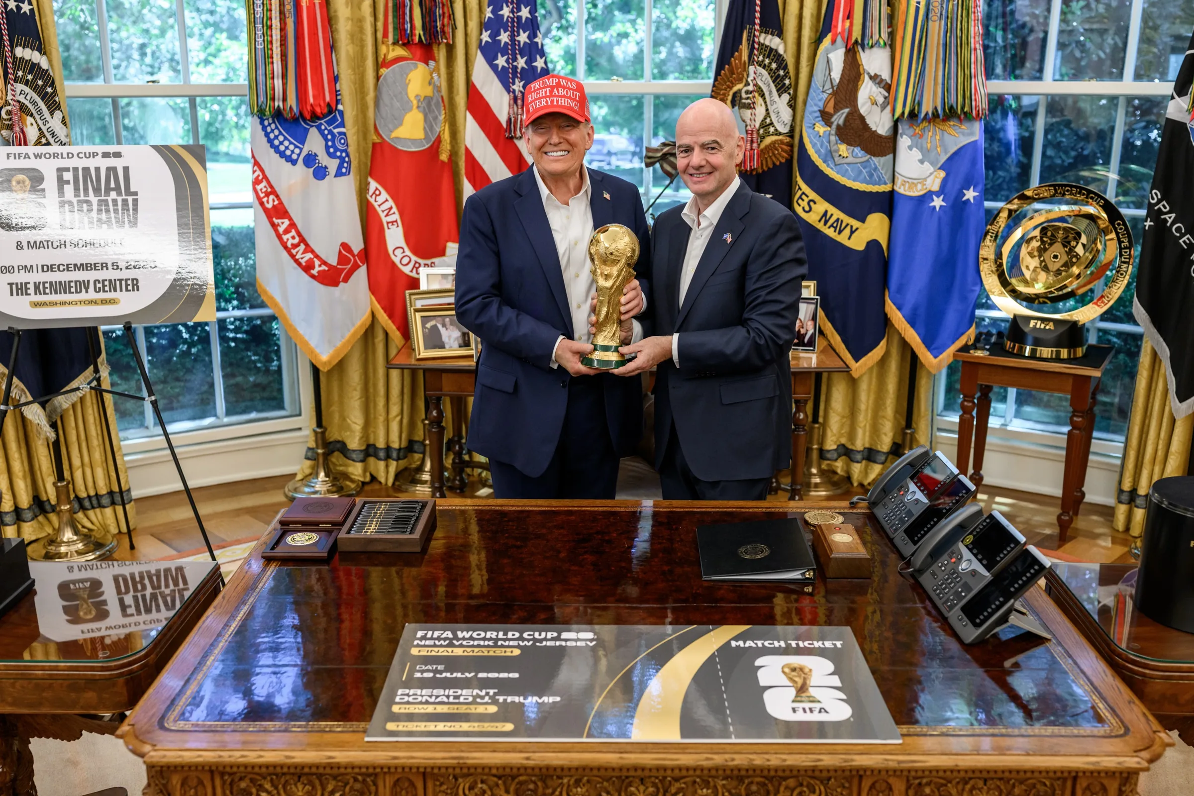 Donald Trump confirmará presença na final da Copa do Mundo de 2026