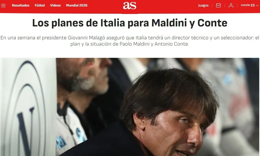 Itália busca Maldini e Conte para reformular seleção após ausências em Copas