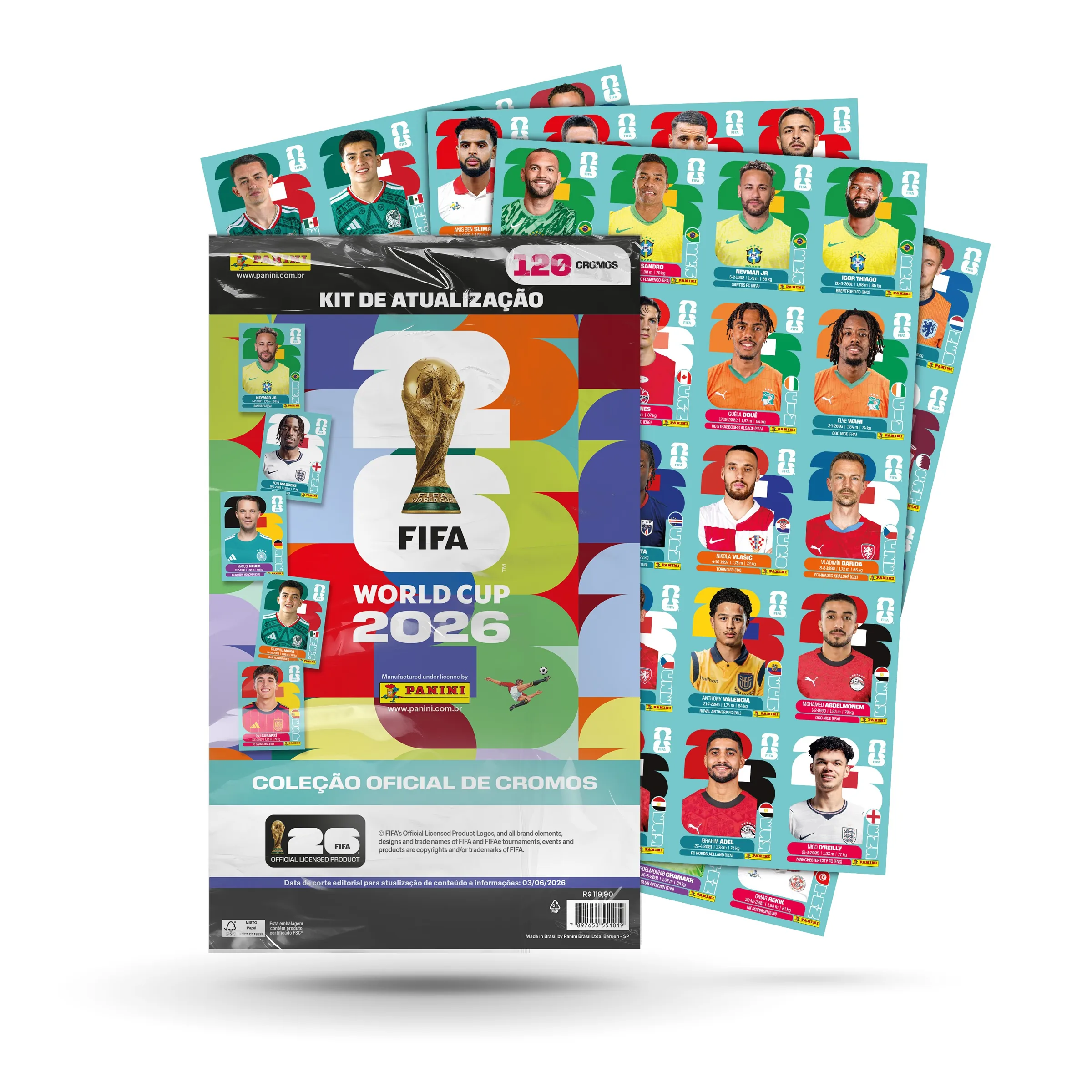 Panini lança kit de atualização para álbum da Copa do Mundo 2026