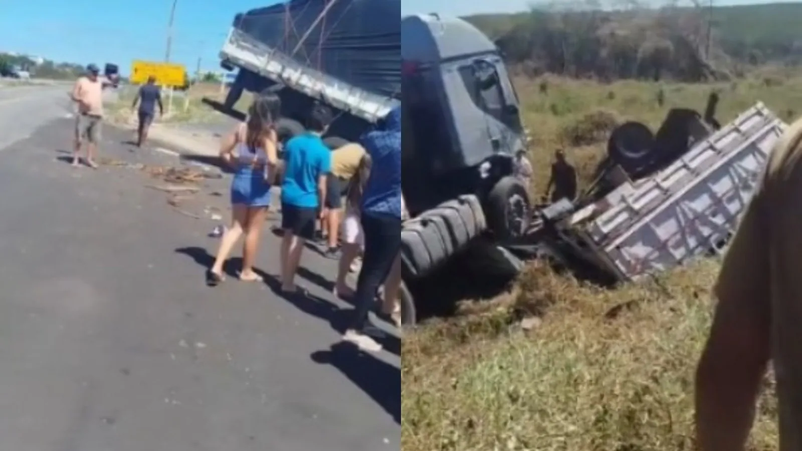 Motorista morre em colisão entre dois caminhões no interior do Ceará