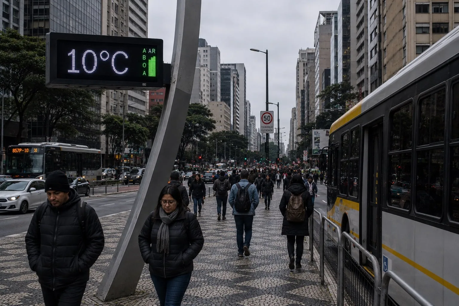 Frente fria traz nova onda de frio ao Brasil neste fim de semana
