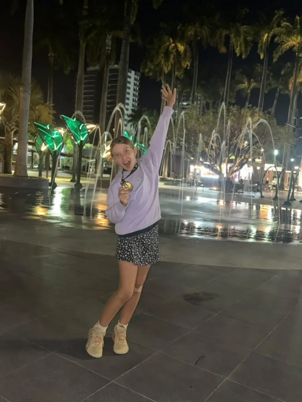 Tenista goiana de 11 anos é campeã brasileira de duplas