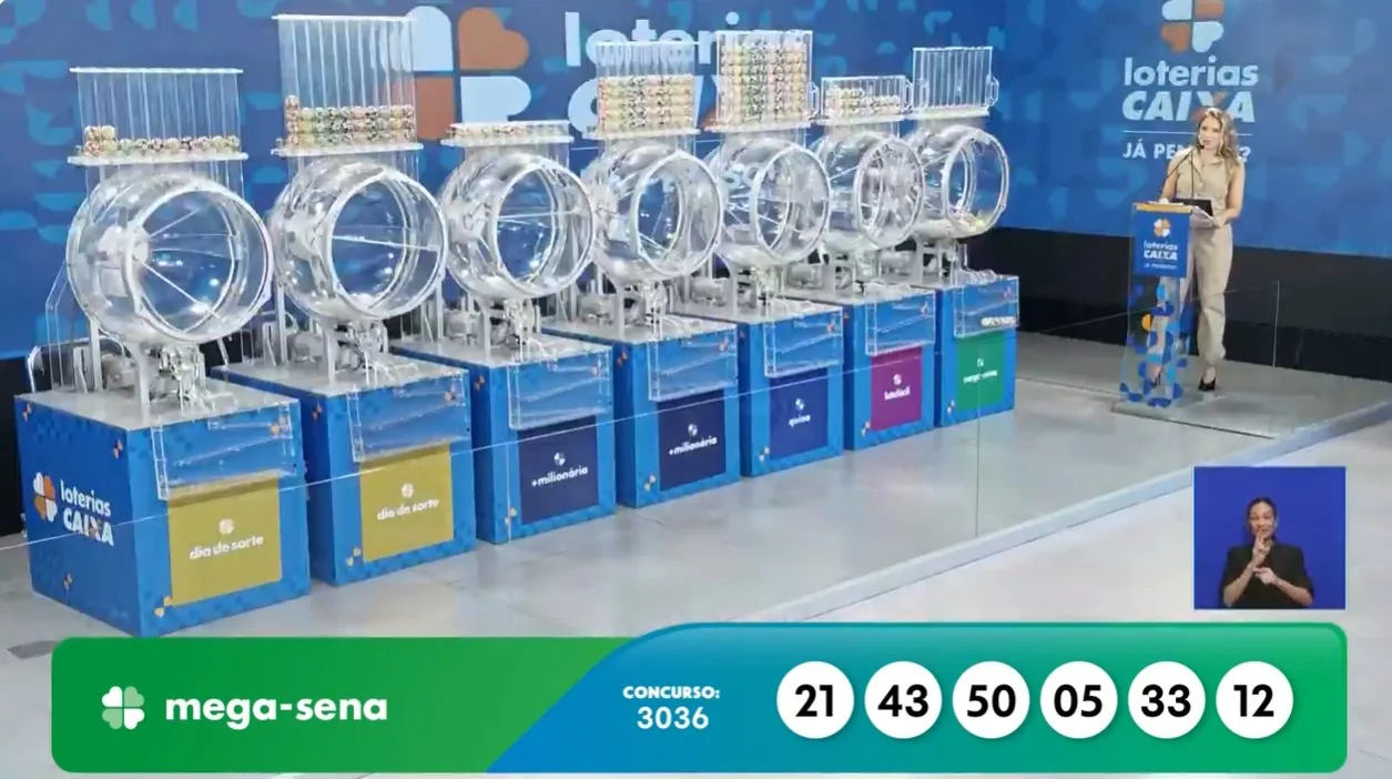 Mega-Sena: Números do concurso 3036 são divulgados