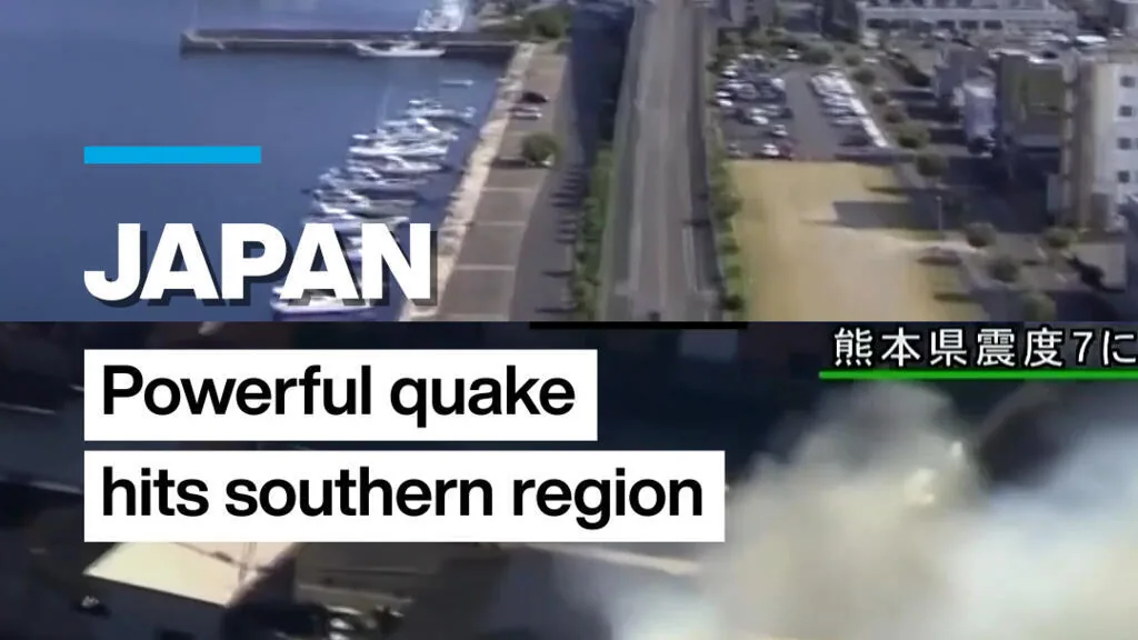Terremoto forte atinge o sul do Japão