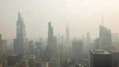 Incêndios no Canadá geram alertas de qualidade do ar nos EUA