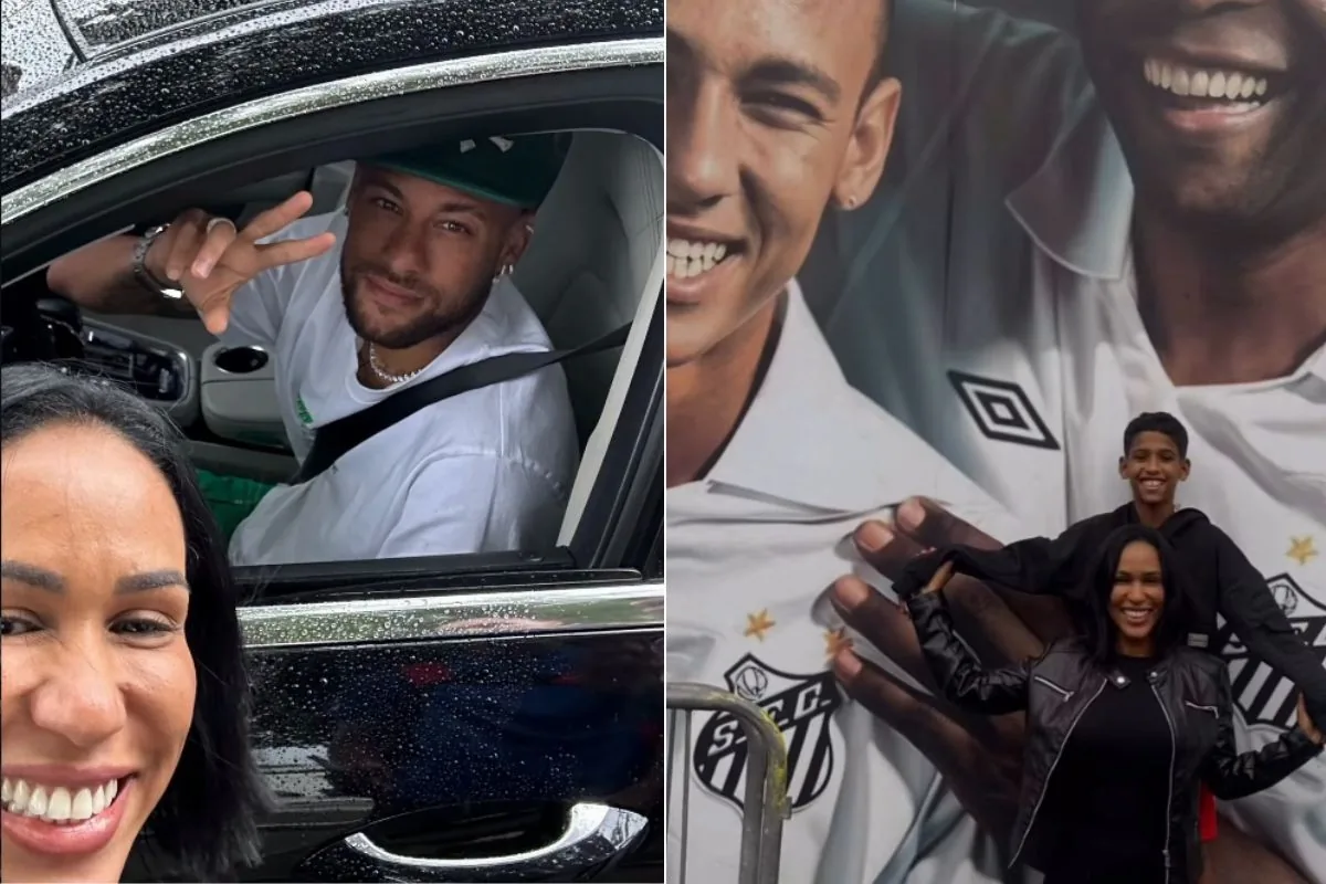 Mulher atravessa trânsito em Santos para selfie com Neymar