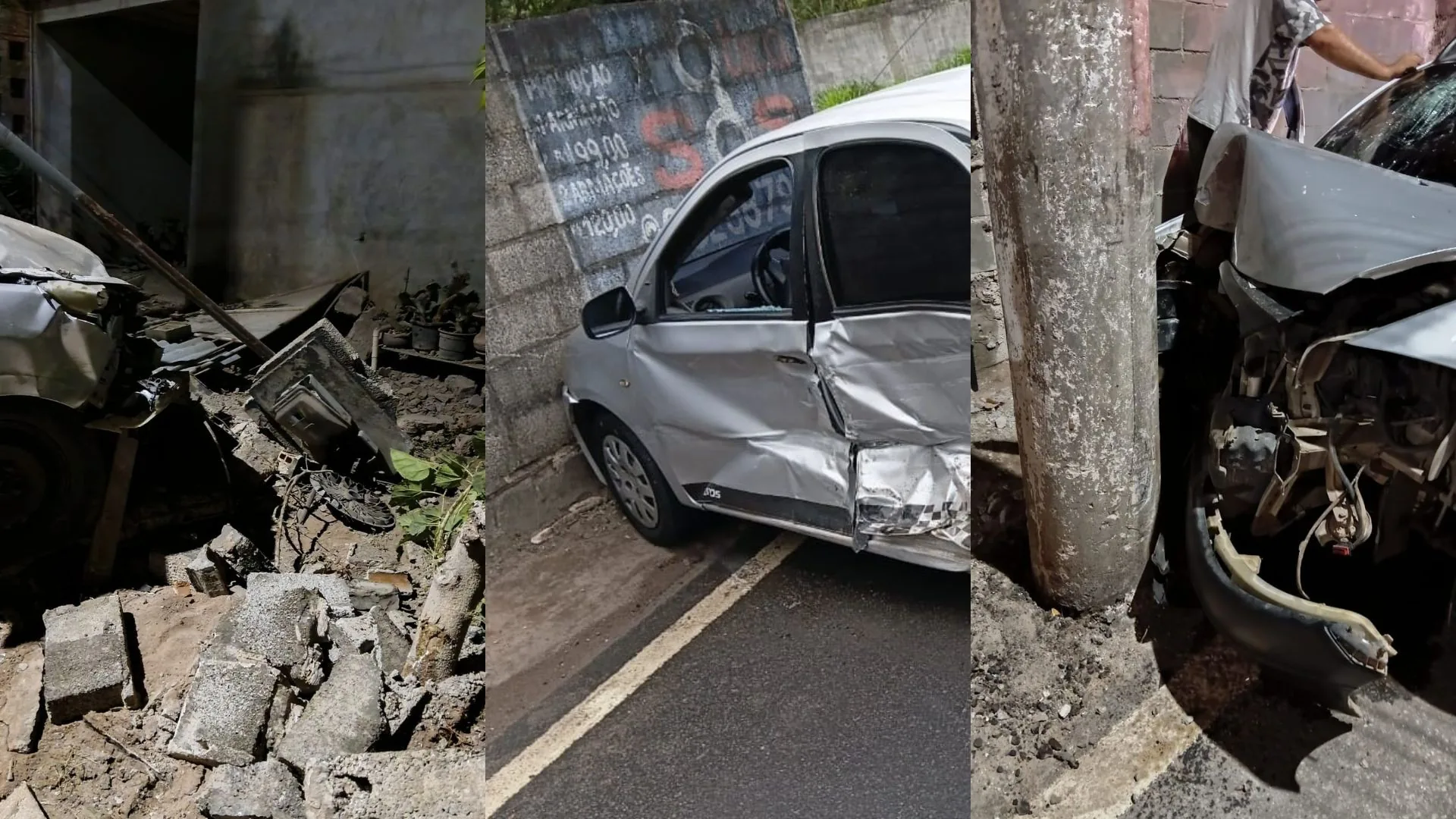 Casa em Vila Velha é atingida por três carros em menos de um mês