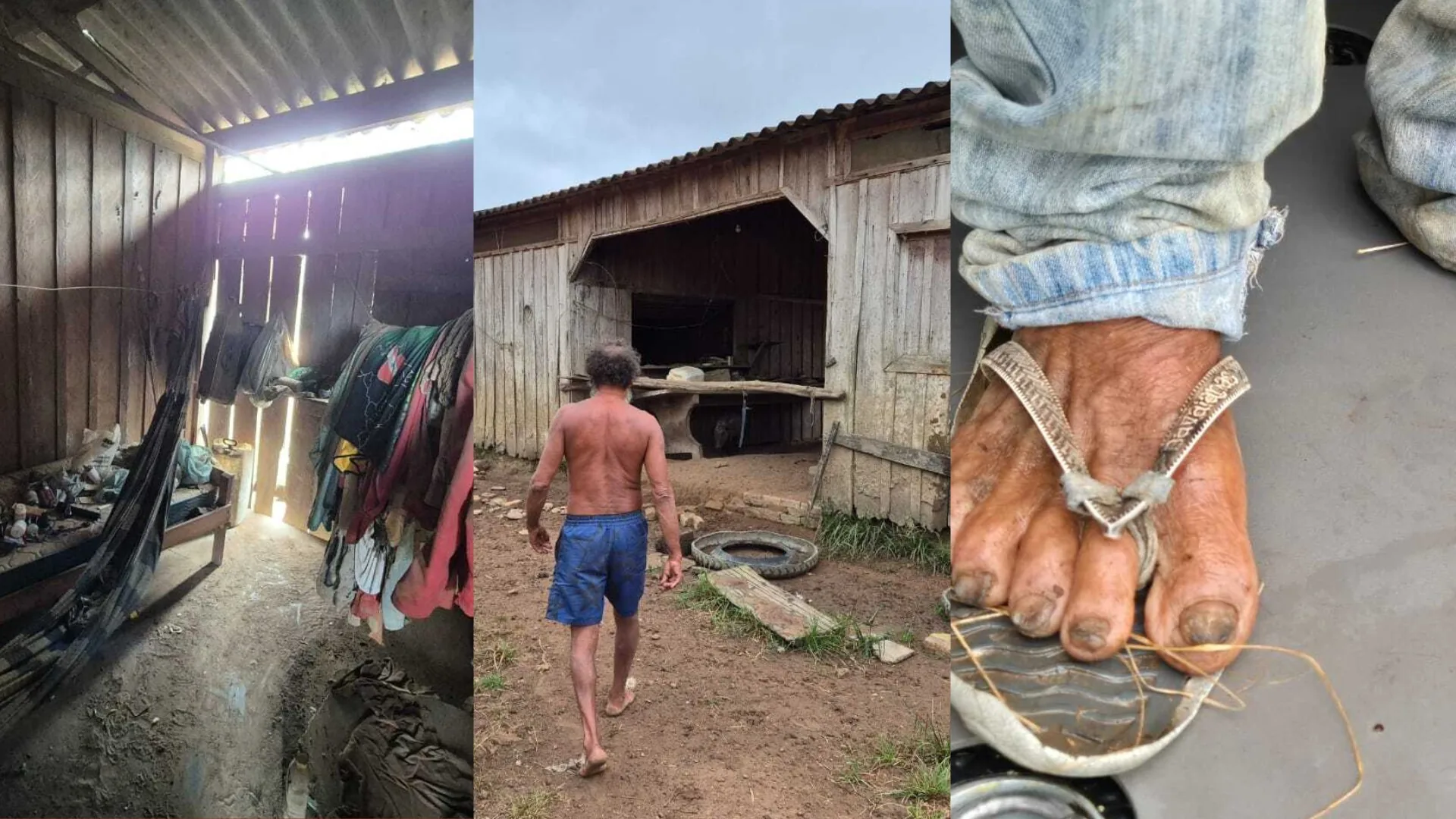 Imagens mostram local onde trabalhador em situação análoga à escravidão foi resgatado de helicóptero na Amazônia