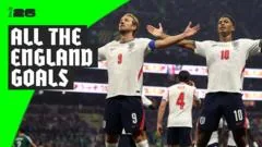 Gols da campanha da Inglaterra na Copa do Mundo de 2026