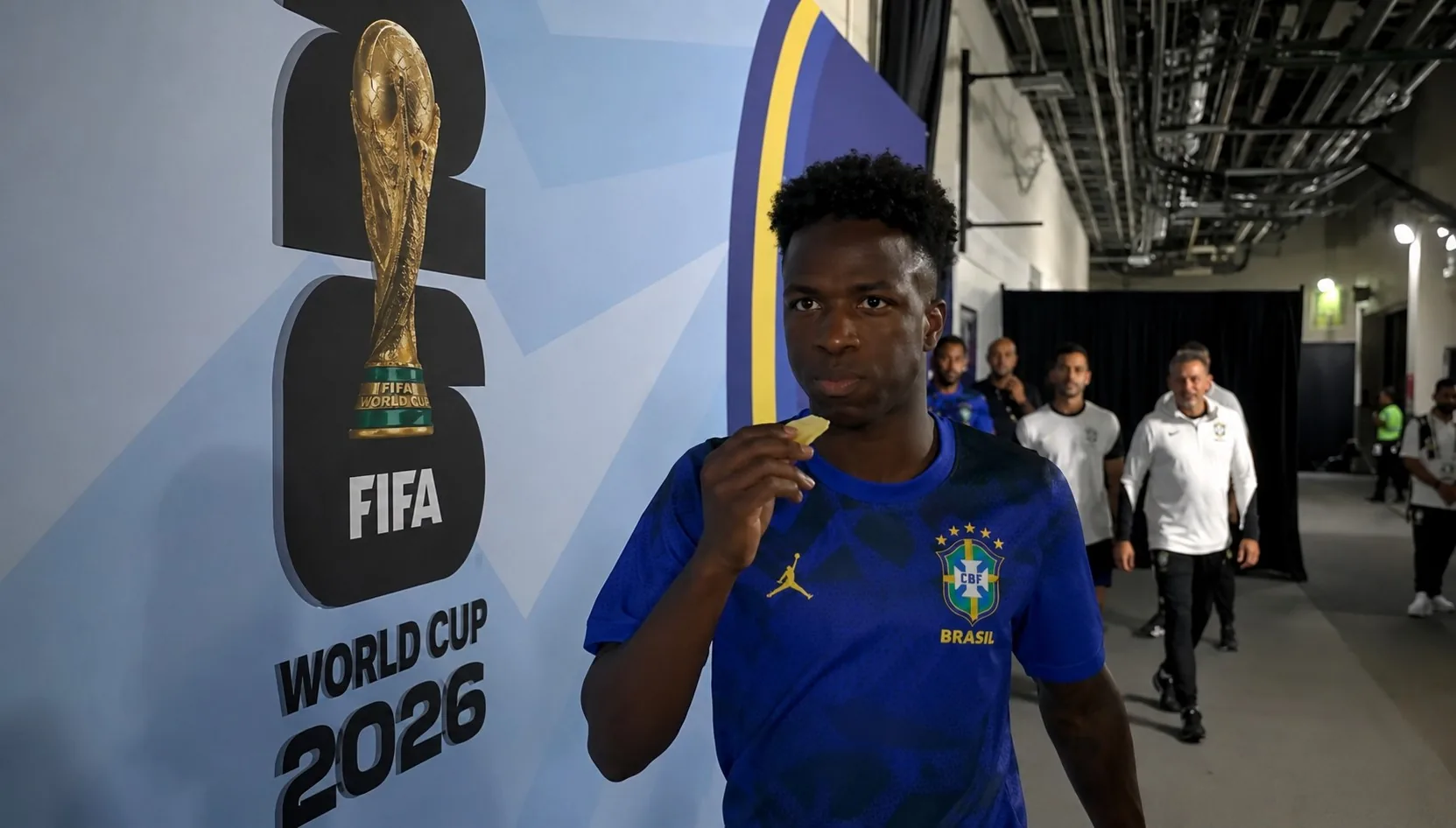 Entenda por que Vini Jr come abacaxi antes de entrar em campo pelo Brasil na Copa
