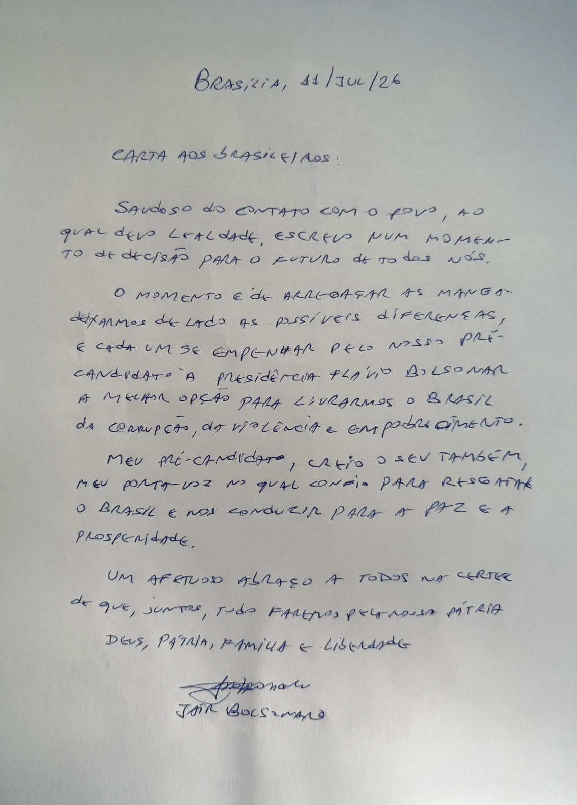 PGR defende manutenção da prisão humanitária de Jair Bolsonaro
