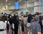 Call to suspend new EU border system in peak holiday period as planes leave half full