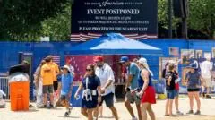 Onda de calor extremo cancela eventos do Dia da Independência nos EUA