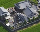Sobreviventes e perdas após terremoto no Japão