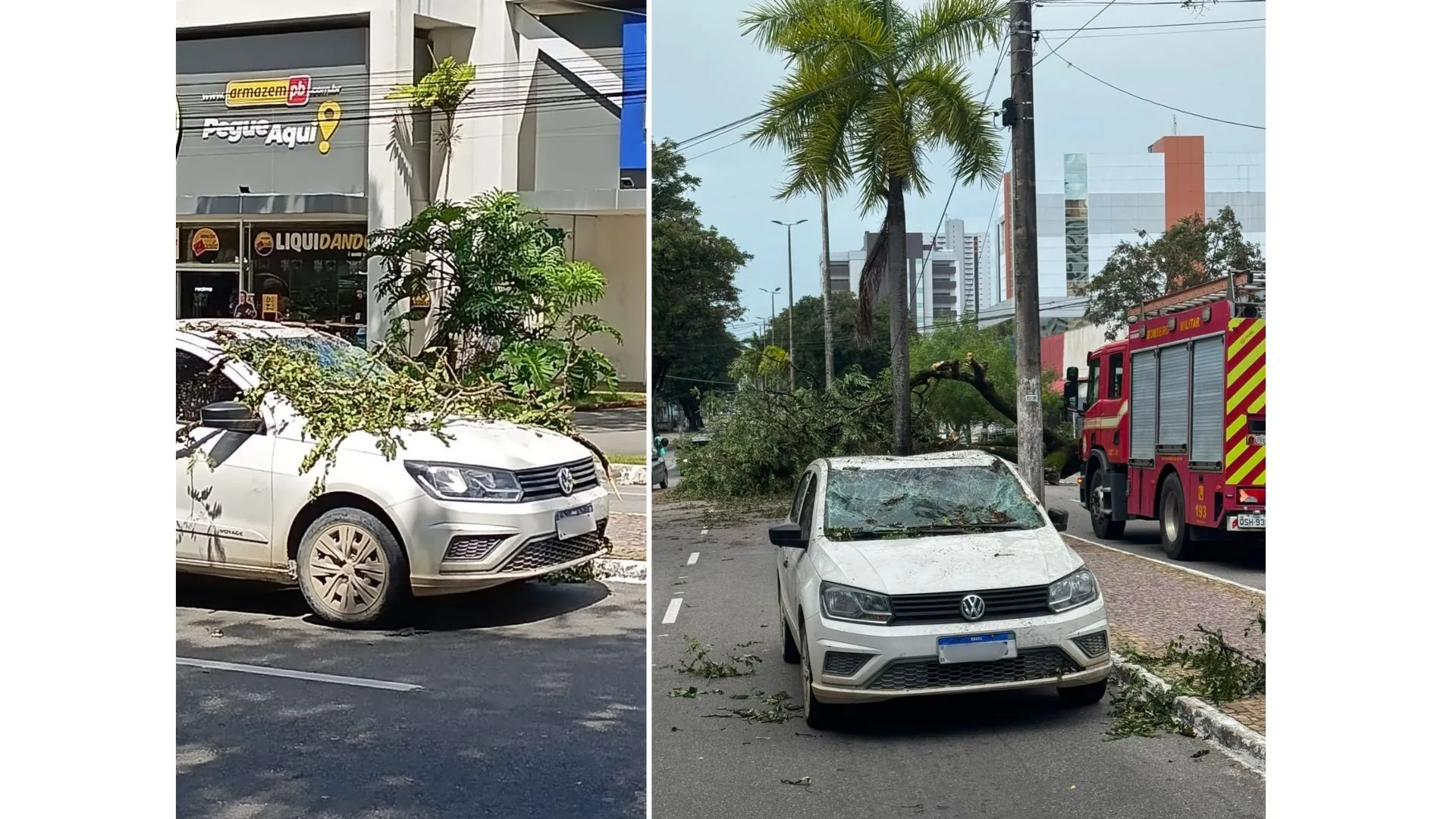 Chuvas e ventos fortes causam danos em municípios da Paraíba