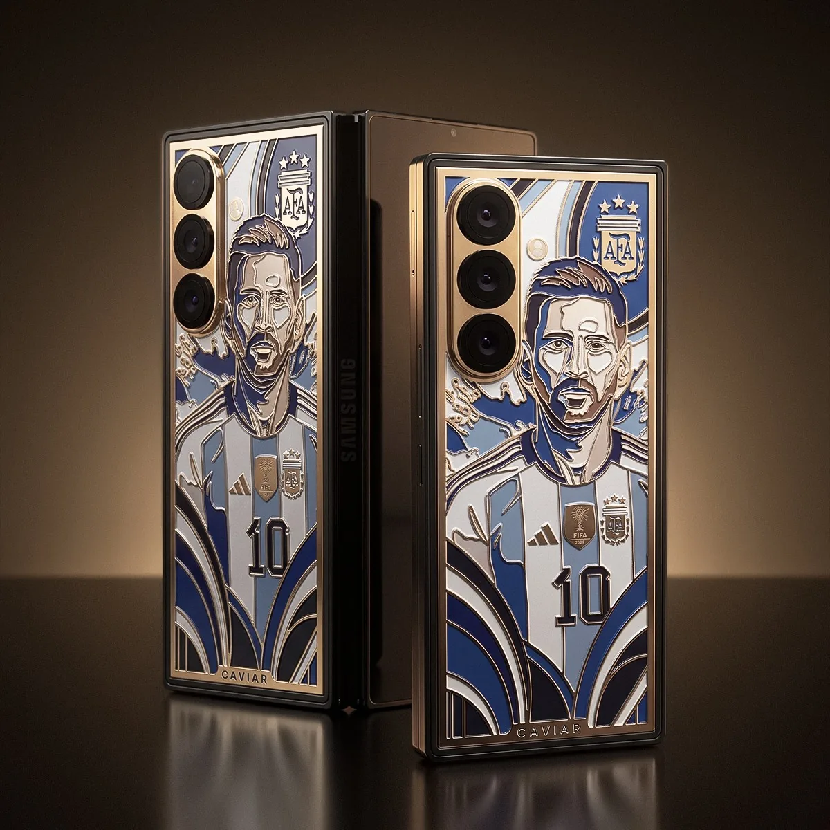 Caviar lança celular personalizado com imagem de Messi por R$ 67 mil