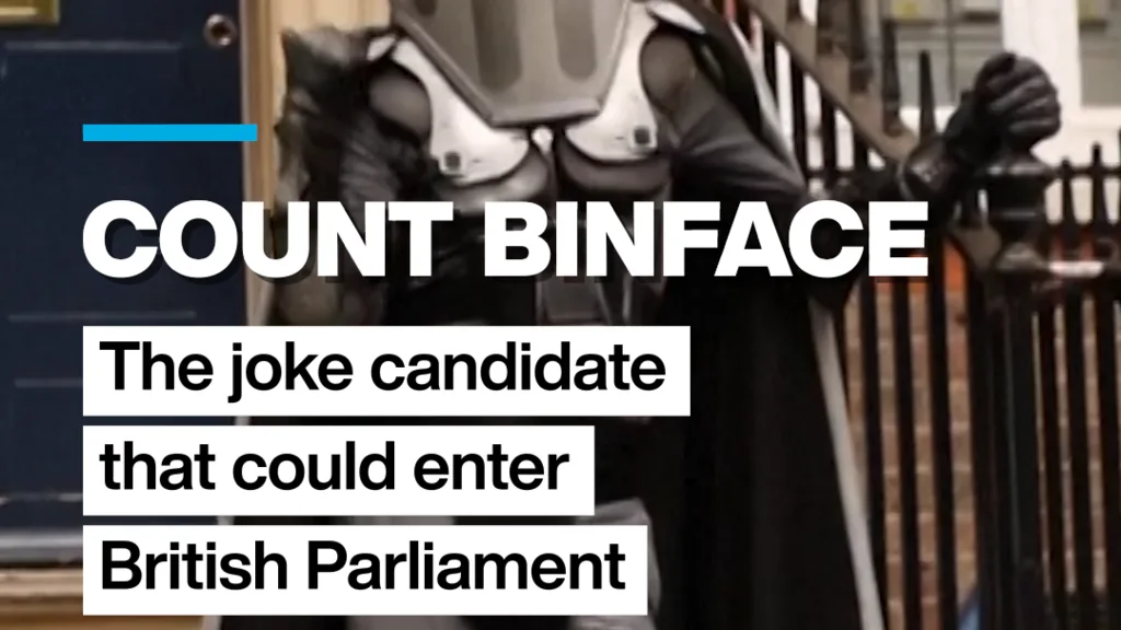 Count Binface: O candidato humorístico que pode entrar no Parlamento Britânico