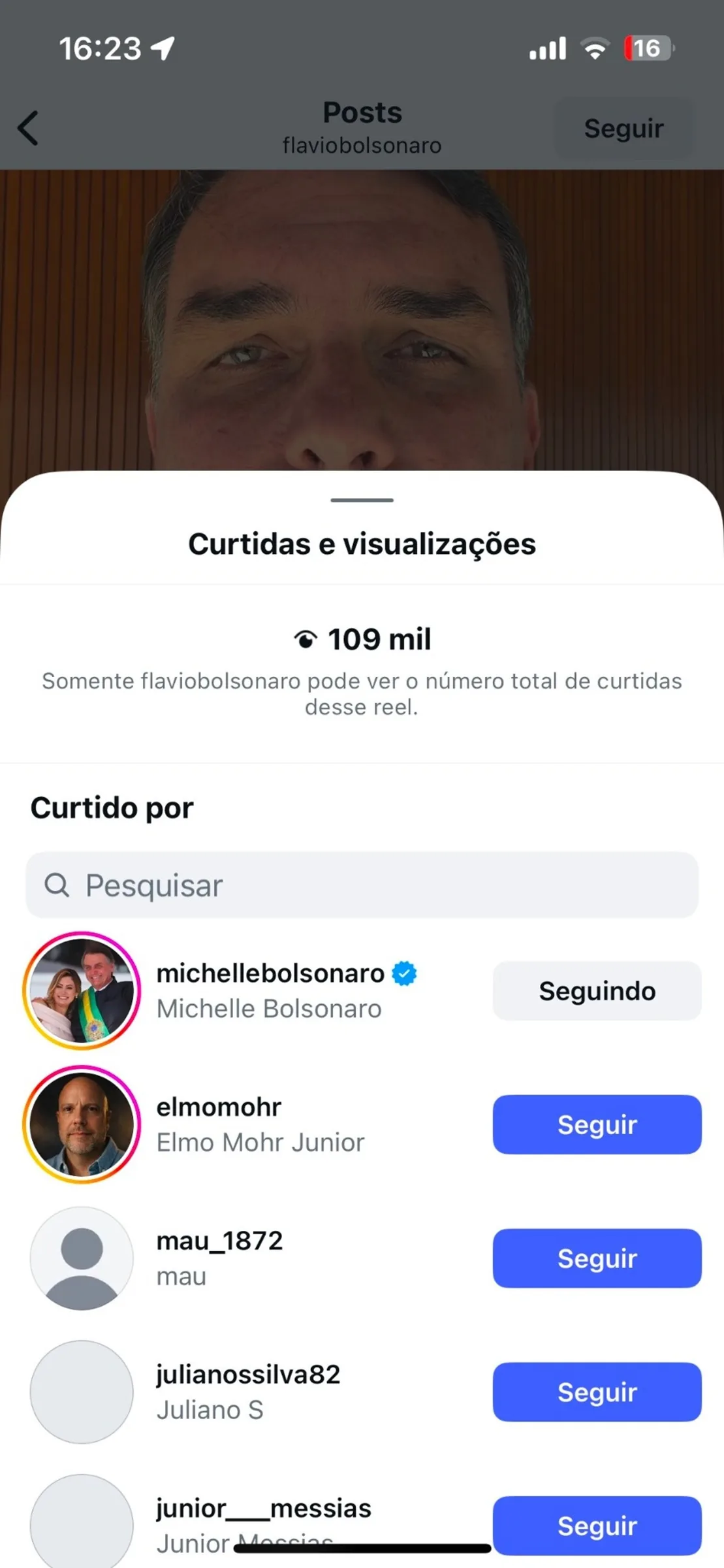 Michelle Bolsonaro curte vídeo em que Flávio pede desculpas e solicita ajuda em campanha