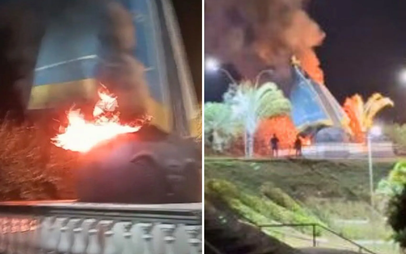 Incêndio em Nerópolis destrói imagem de Nossa Senhora Aparecida