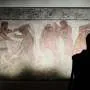 Italy displays paintings from an ancient Etruscan tomb, its latest cultural acquisition