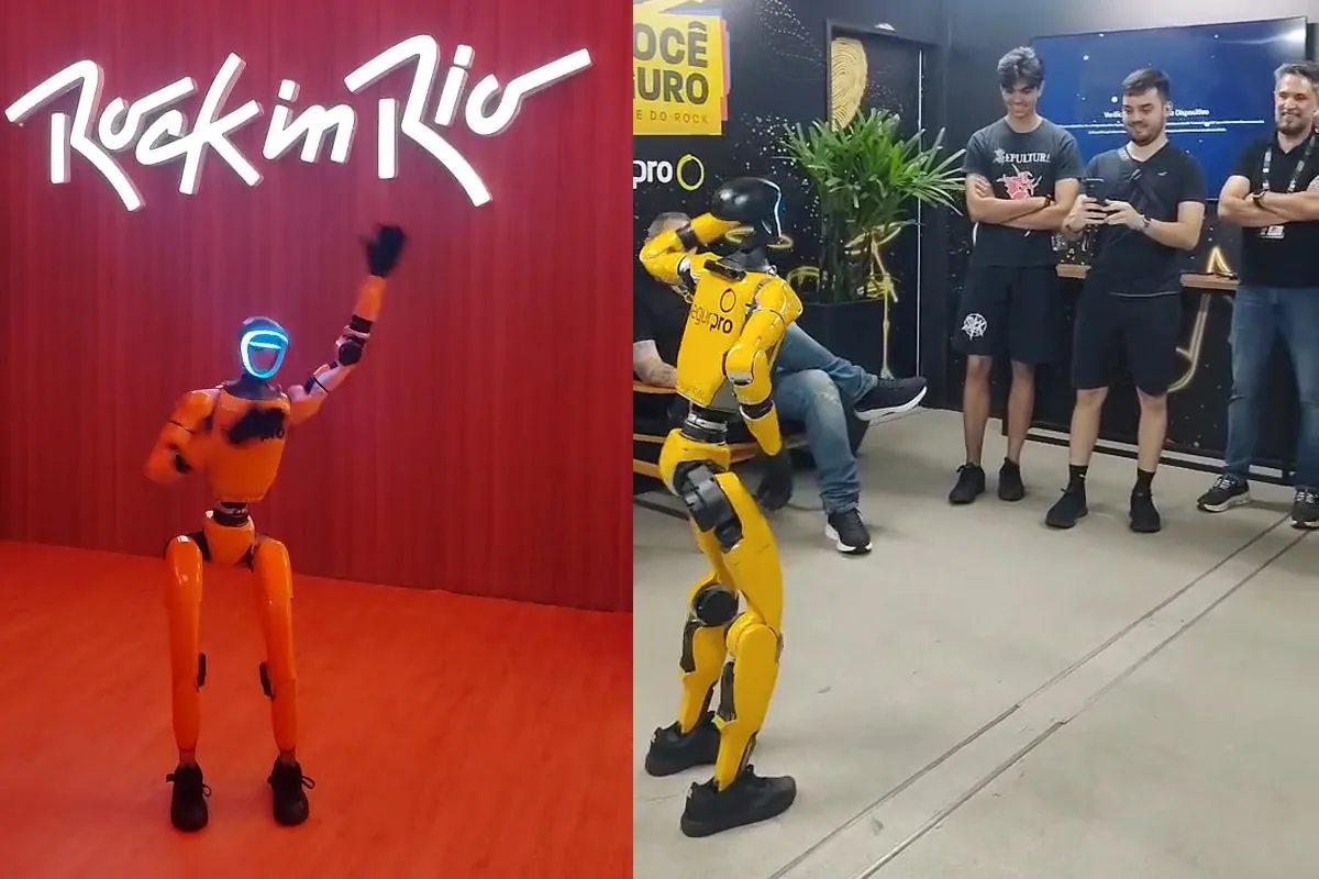 Robô humanoide G1 estreia no Rock in Rio