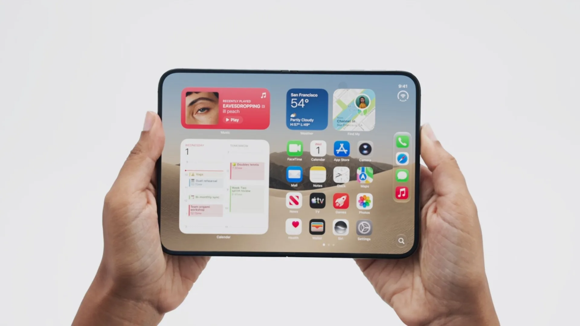 Apple apresenta o iPhone Duo, primeiro celular dobrável da marca