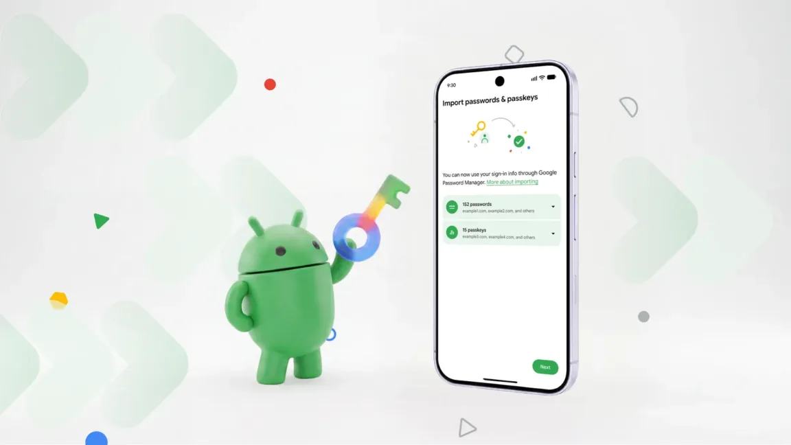 Android agora permite migração segura de senhas entre gerenciadores