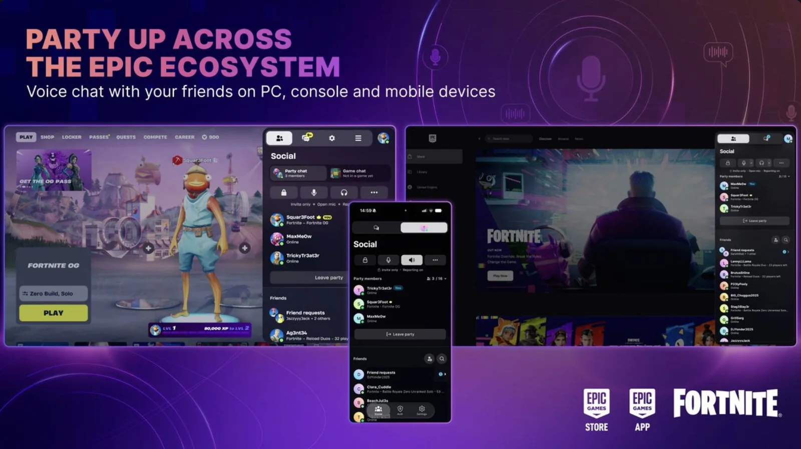 Epic Games lança recurso de voz cross-platform para Fortnite