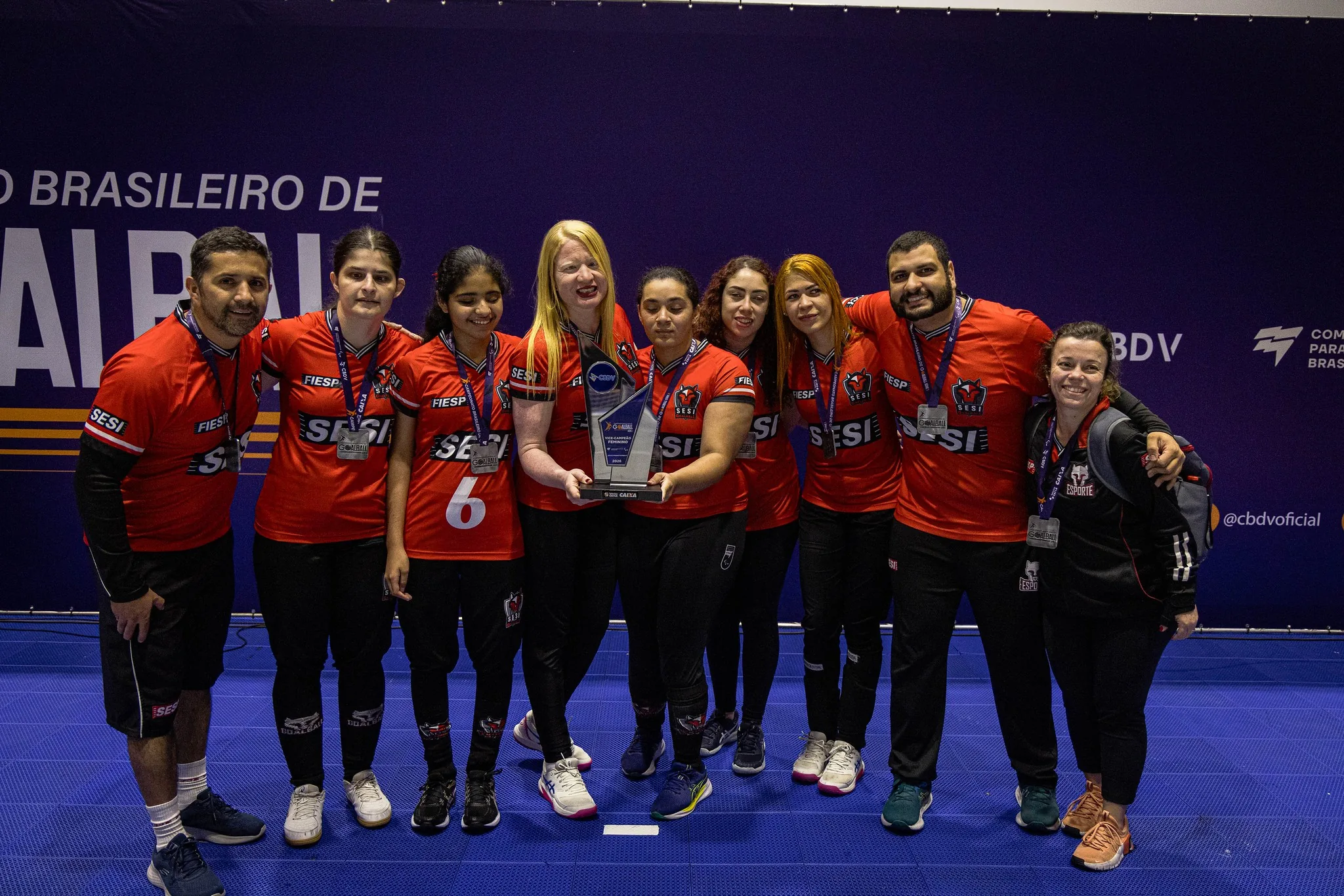 Equipe feminina do Sesi Mogi fica com o vice no Campeonato Brasileiro de Goalball