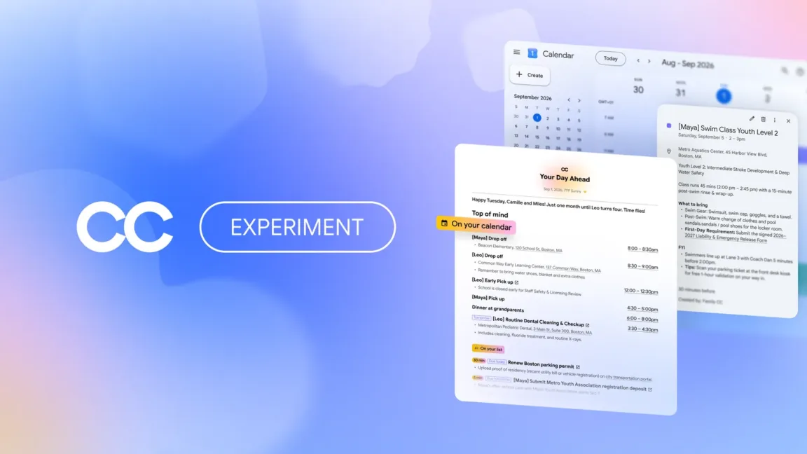 Google lança novo agente experimental 'CC' para famílias