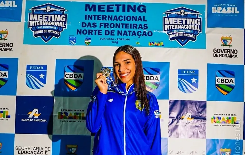 Nadadora amazonense Luisa Marillac conquista sete ouros em Meeting Internacional