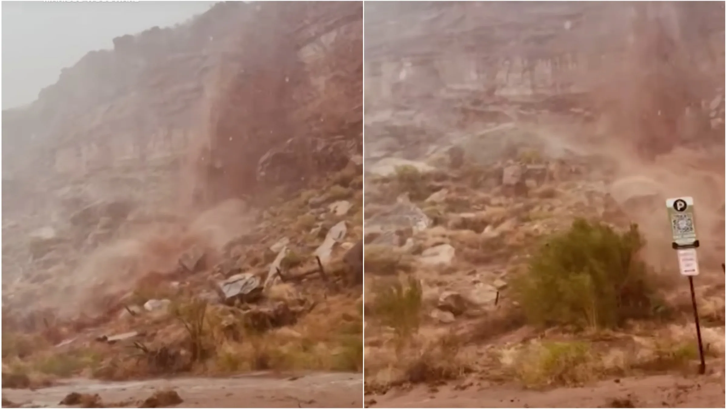 VÍDEO mostra 'cachoeira de lama' em parque de preservação ambiental nos EUA