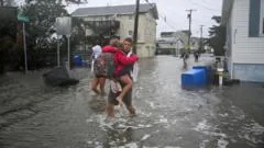 Nor'easter storm causes coastal flooding and travel disruptions