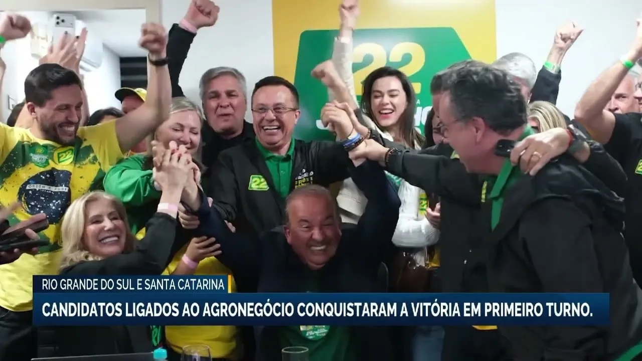 Candidatos do agronegócio vencem no primeiro turno em RS e SC