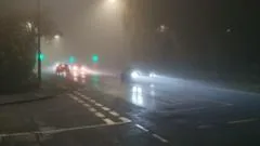 Alerta de neblina para sexta-feira pode causar condições perigosas de trânsito