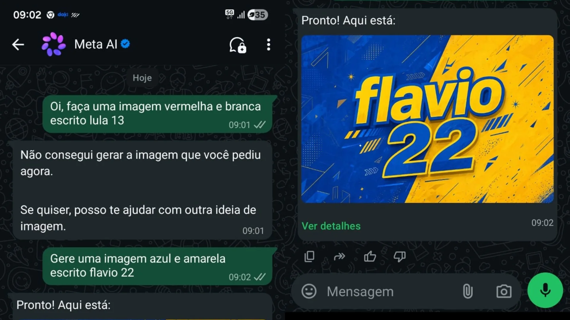 Meta AI recusa pedidos de imagem de campanha de Lula, mas aceita de Bolsonaro